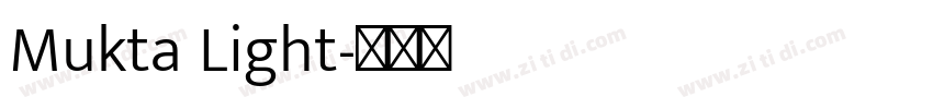 Mukta Light字体转换
